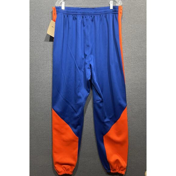 Nike New York Knicks NBA Pregame Warmup Button Sweatpants Blue MEN Size L Tall - Picture 2 of 12